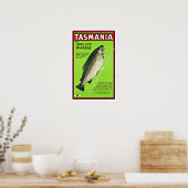 Poster Tasmanie Australie Anglers Paradise Pêche (Cuisine)