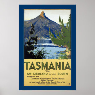 Poster Tasmanie ~ Suisse du Sud