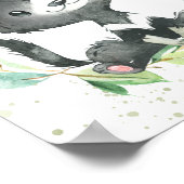 Poster Tasmanien diable Eucalyptus verdure Enfants Mur Ar (Coin)