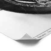 Poster Tasse à silhouette rouge (Coin)