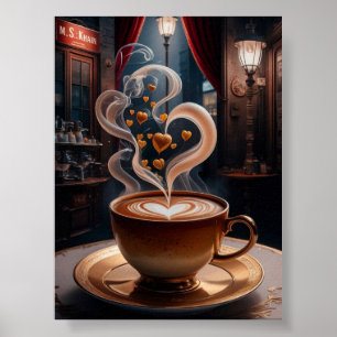 Poster tasse de café numérique téléchargement art
