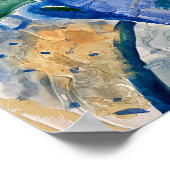 Poster tasse de café, peinture moderne, wayercolor (Coin)