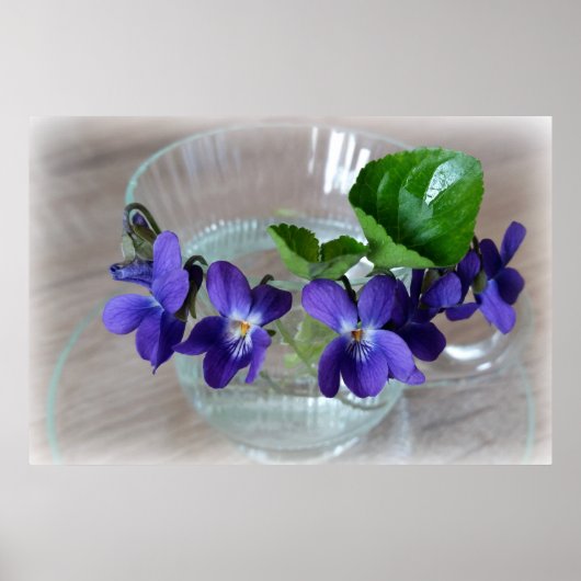 Poster tasse de violettes (Devant)