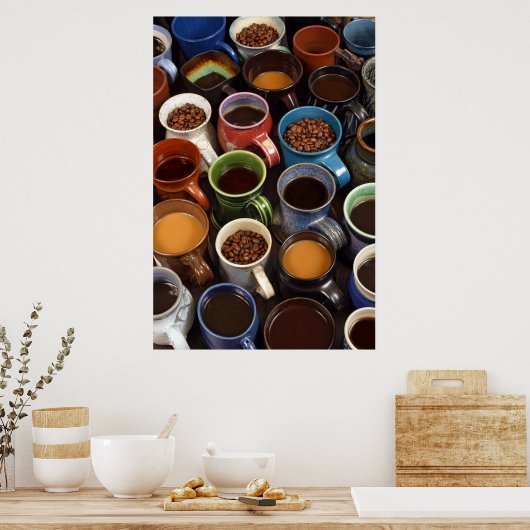 Poster tasses à café (Cuisine)
