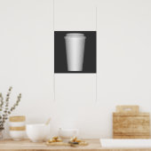 Poster Tasses à emporter (Cuisine)