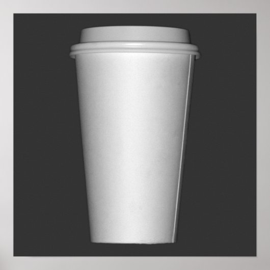 Poster Tasses à emporter (Devant)