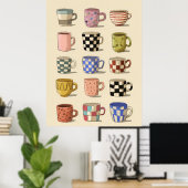 Poster Tasses à thé \ Tasses à café (Bureau à domicile)