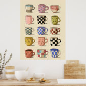Poster Tasses à thé \ Tasses à café (Cuisine)