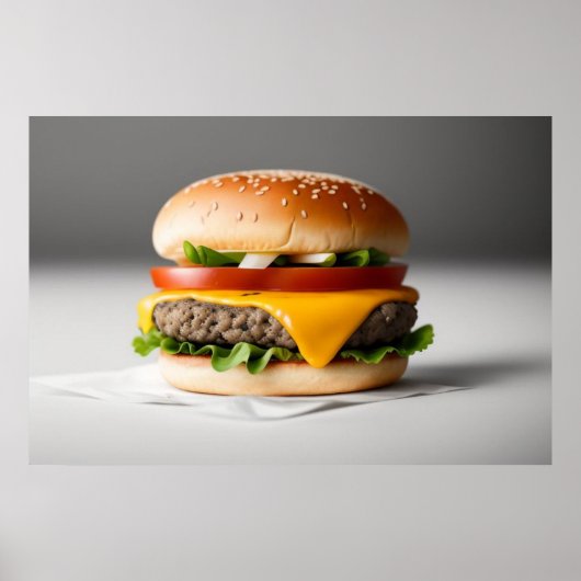 Poster Tasty Cheeseburger (Devant)