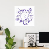 Poster Tasty Retro Porky Pig (Bureau à domicile)