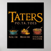 Poster Taters -ta-toes (Devant)