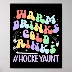 Poster Tatie de hockey sur patinoire glacée Tatie d'un jo
