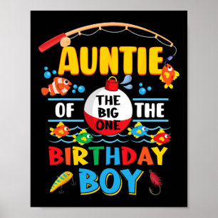 Poster Tatie du gros pêcheur 1er anniversaire Ofishal