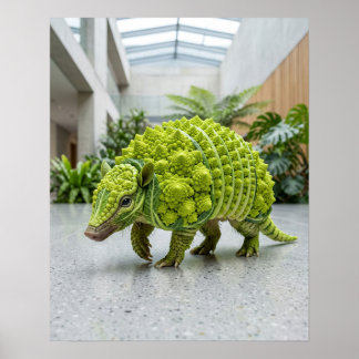 Poster Tatou brocoli Romanesco