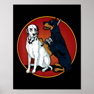 Poster Tatouage Dalmatian Dog