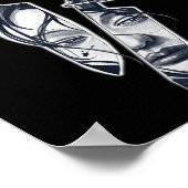 Poster Tatouage de la fille couteau (Coin)