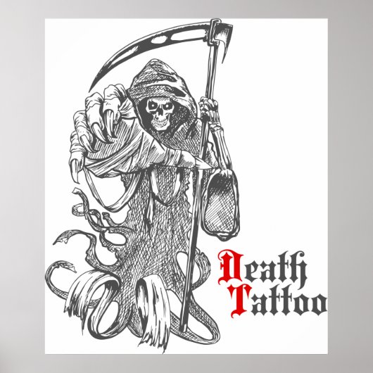 Poster Tatouage de la mort (Devant)