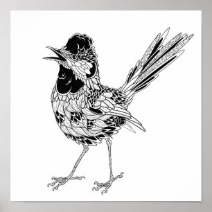 Poster Tatouage d'oiseaux 2