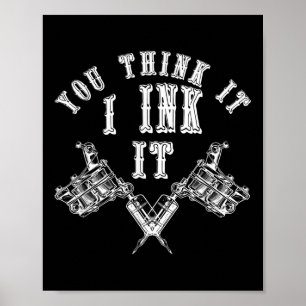 Poster Tatouage Enceint Master Tattooé Idée cadeau Artist