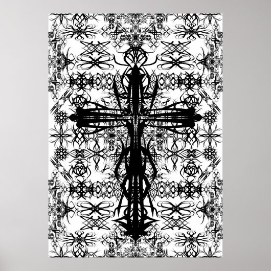 Poster tatouage et croix (Devant)