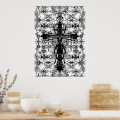 Poster tatouage et croix (Cuisine)