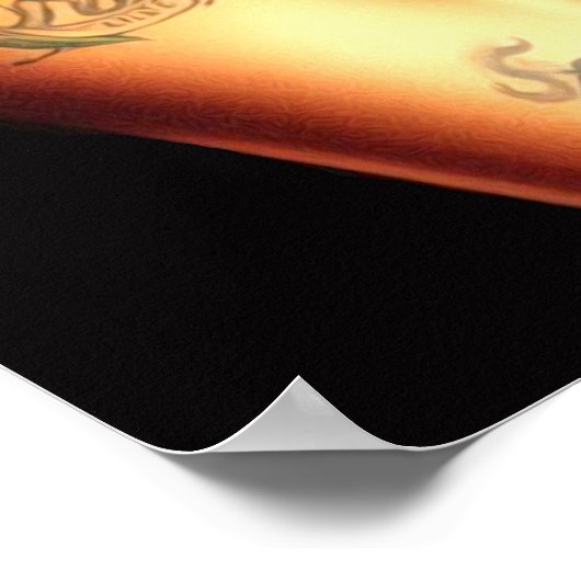 Poster Tatouage fille de la campagne (Coin)