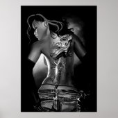 Poster Tatouage noir et blanc (Devant)