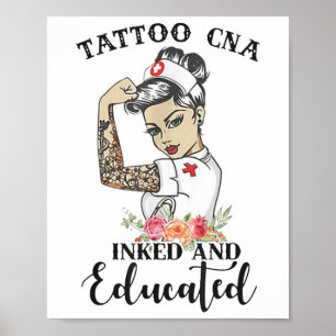 Poster Tatouage Peut Enchaîner Et Éduquer Forte Femme For