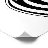 Poster Tatouage Tribal Portrait de Fille Africaine (Coin)