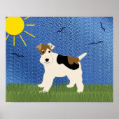 Poster Tatouage Wire Fox Terrier (Devant)