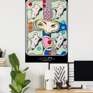 Poster "Tattletales in the Spirit Box" Peinture sur une