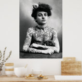 Poster TATTOO LADY c. 1900 (Cuisine)