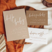 Poster Taupe Diaper Raffle Signal Neutre Moderne Minimal