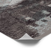 Poster Taupe et Cyan en détresse Skyline Venice Italie (Coin)