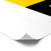 Poster Taureau assis en jaune (Coin)