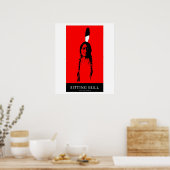 Poster Taureau assis en rouge (Cuisine)