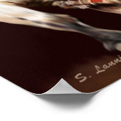 Poster Taureau de rodéo blanc (Coin)