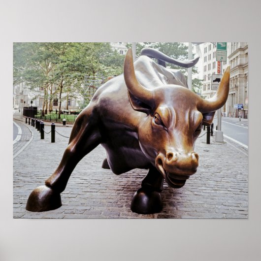 Poster Taureau de Wall Street (Devant)