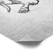 Poster Taureau - Dessin Graphique (Coin)