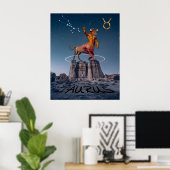 POSTER TAUREAU LE TAUREAU (Bureau à domicile)