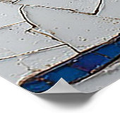 Poster Taureau Mosaïque Coloré (Coin)