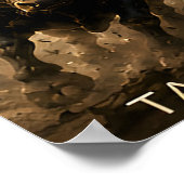 Poster Taureau Symbole Zodiaque Céleste Astrologie (Coin)