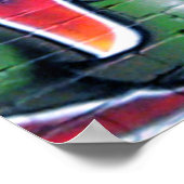 Poster Taurian - Spray peinture graffiti art plante (Coin)