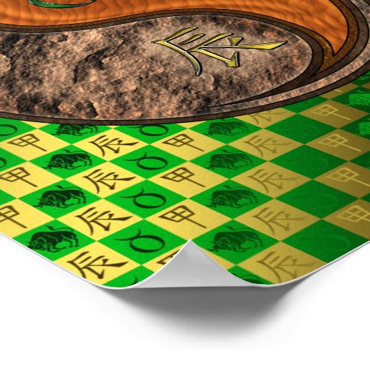 Poster Taurus & Dragon de Bois (Coin)