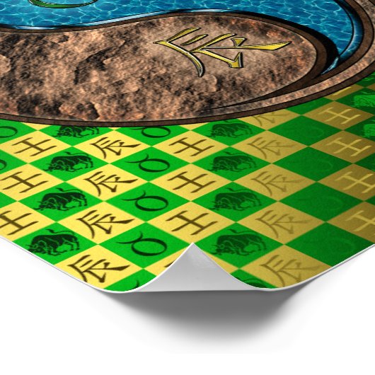 Poster Taurus & Dragon d'eau (Coin)