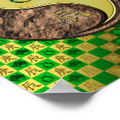 Poster Taurus & Dragon métallique (Coin)