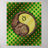 Poster Taurus & Dragon métallique (Devant)