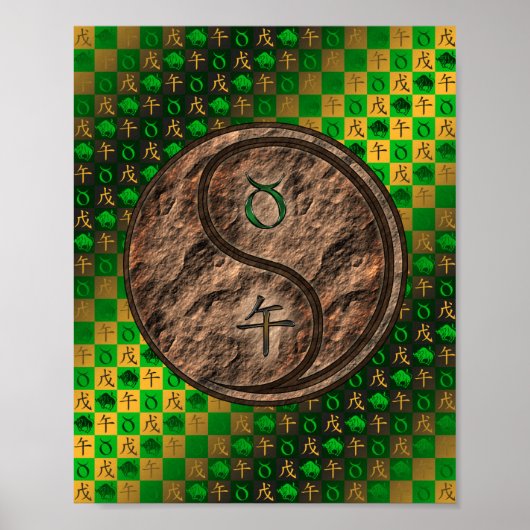 Poster Taurus & Earth Horse (Devant)