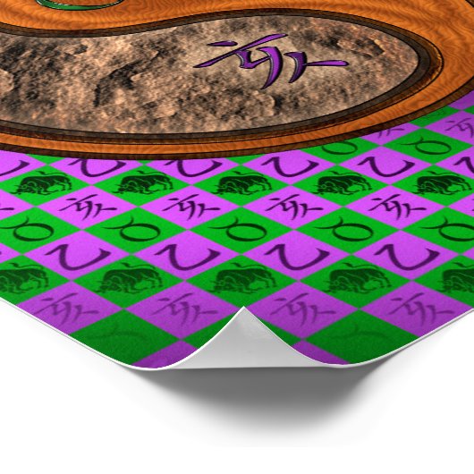 Poster Taurus et Bois (Coin)