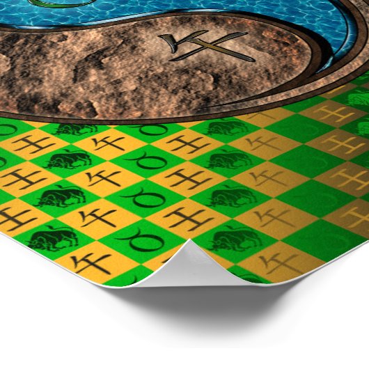 Poster Taurus et Cheval d'eau (Coin)